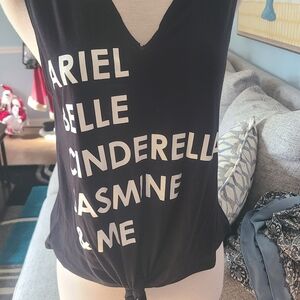 Disney Black and White Muscle Tee